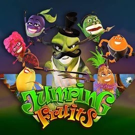 Jumping Fruits slot logo by Wazdan at Sankra Casino